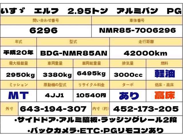 お客様のニーズに合わせた各種架装対応！