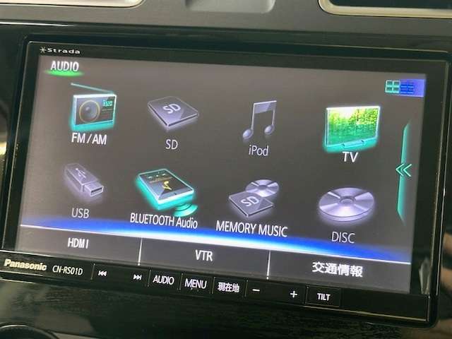純正SDナビ付き！DVD再生、フルセグTV、Bluetoothオーディオ、バックモニターと装備が充実しております！