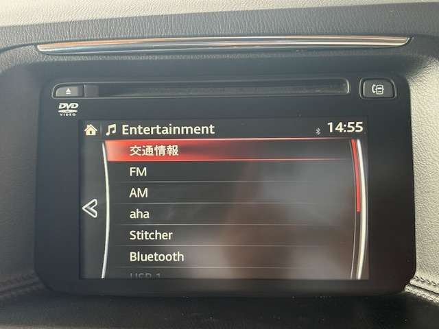 純正マツダコネクトナビ付き！DVD再生、フルセグTV、Bluetoothオーディオ、バックモニターと装備が充実しております！