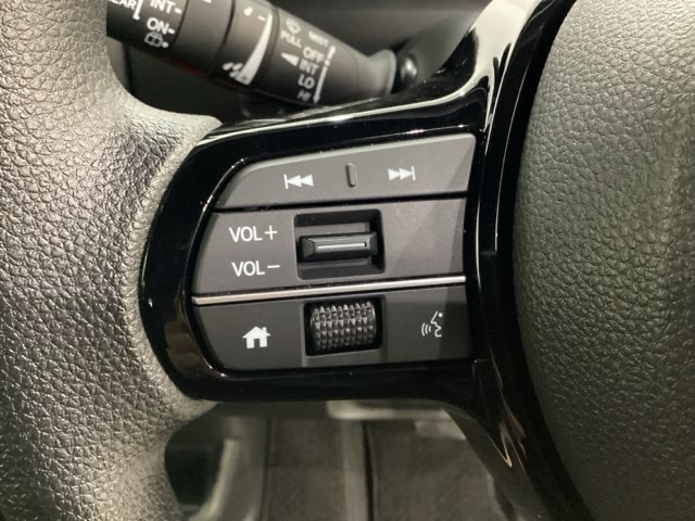 オーディオのチャンネル変更やボリュームなどの操作スイッチの他に、レフトセレクターホイールがついています。中央部を指先で上下に動かすことで、マルチインフォメーション・ディスプレイの各表示が確認できます。