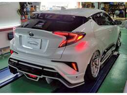 テールランプ社外品（LANBO）リアエアロは加工（オーダーメイド）ですので世界で一つのデのインです。