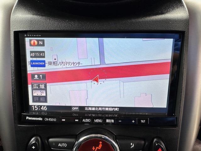 便利なナビ付。初めての道でも迷うことなくエスコートしてくれます。