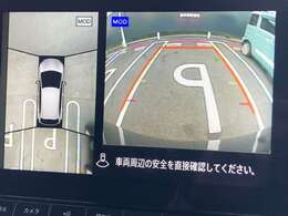 見下ろしているかのような映像で、駐車もスムーズに行ける！インテリジェントアラウンドビューモニターです。