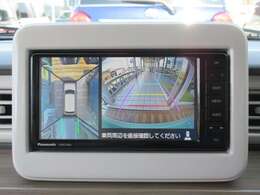 お車を真上から見たような映像が見れるアラウンドビューモニターも装備されております♪見えずらい死角が減り運転も快適になりますね♪