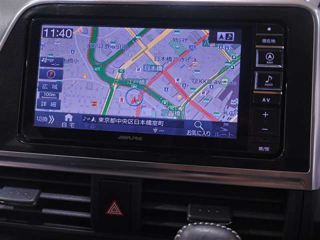 ナビゲーション付なので、何時何処でも行きたい場所へ。　ナビって無くて良いかなと思っていても一回使うと手放せませんよね。