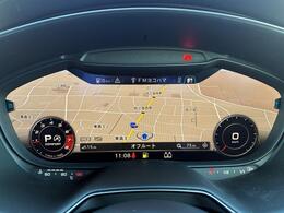 ●バーチャルコックピット『メーターパネル内に高解像度の液晶ディスプレイを配置。ディスプレイ内に地図が表示され、ナビゲーションの確認の際にドライバーは視線の移動を少なくすることができます。』