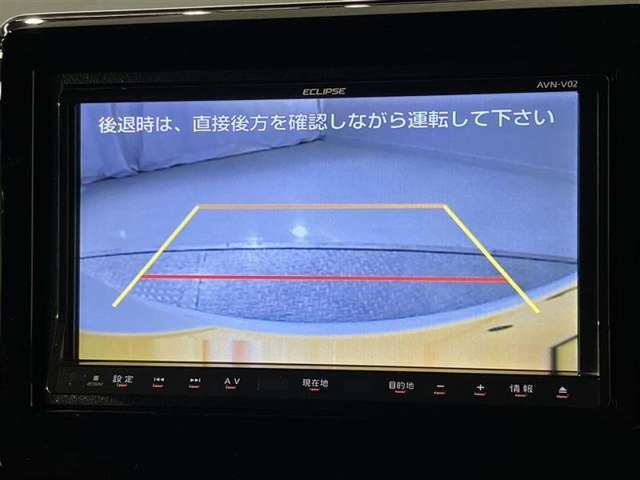 バックカメラが付いているので後方確認が非常にしやすいです。今や運転初心者も熟練者も必須装備！ついていて損はないですね♪