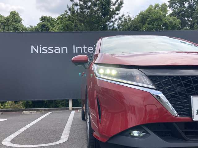 LEDヘッドライトです。ロービームにシャープな白光色のLEDランプを採用しました。