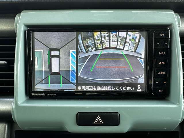 全方位モニター搭載で狭い路地や、駐車も快適に止めれます♪