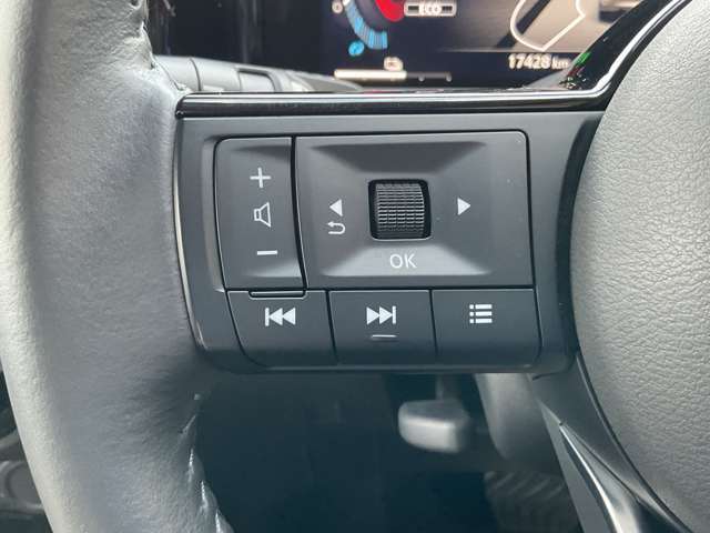 [ハンドルスイッチ]操作はこちらのスイッチで簡単に操作できます！わき見運転防止になりますね！