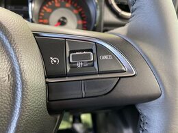 【クルーズコントロール】高速道路もラクラク走行。アクセルを離しても一定速度で走行ができ、長距離運転時の負担を軽減！加速・減速も簡単なスイッチ操作で調整できます。