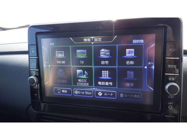 現在地から設定された目的地への最適なルートを画面に表示・案内します。電話番号や住所、名称、マップコード、ジャンルなどから目的地を検索でき、渋滞情報なども提供します。