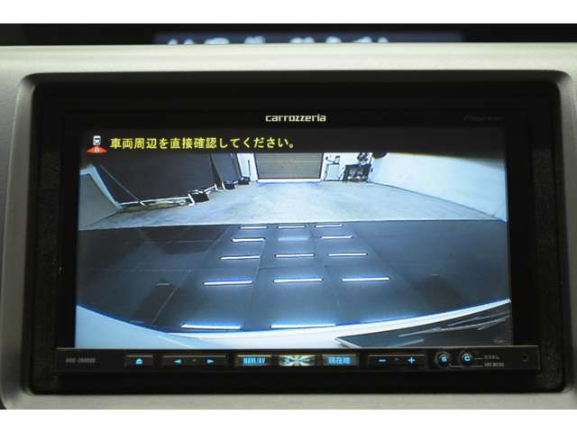 バックモニターで車庫入れ楽々♪