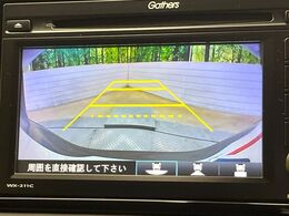 【バックカメラ】駐車時に後方がリアルタイム映像で確認できます。大型商業施設や立体駐車場での駐車時や、夜間のバック時に大活躍！運転スキルに関わらず、今や必須となった装備のひとつです！