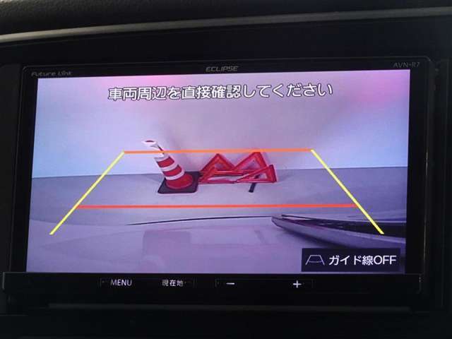 バックカメラを装備しています、車庫入れもラクラクです。