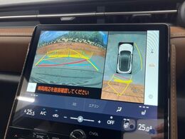 【パノラミックビューモニター】専用のカメラにより、上から見下ろしたような視点で360度クルマの周囲を確認することができます☆死角部分も確認しやすく、狭い場所での切り返しや駐車もスムーズに行えます。