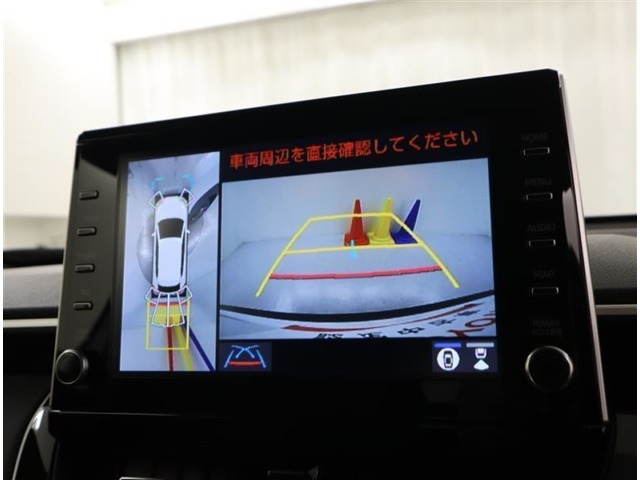 後方だけでなく全周囲を確認できるパノラミックビューモニターが付いているので、車庫入れが苦手という方も安心です♪