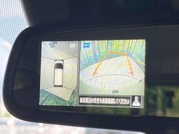 【アラウンドビューモニター】専用のカメラにより、上から見下ろしたような視点で360度クルマの周囲を確認することができます☆死角部分も確認しやすく、狭い場所での切り返しや駐車もスムーズに行えます。