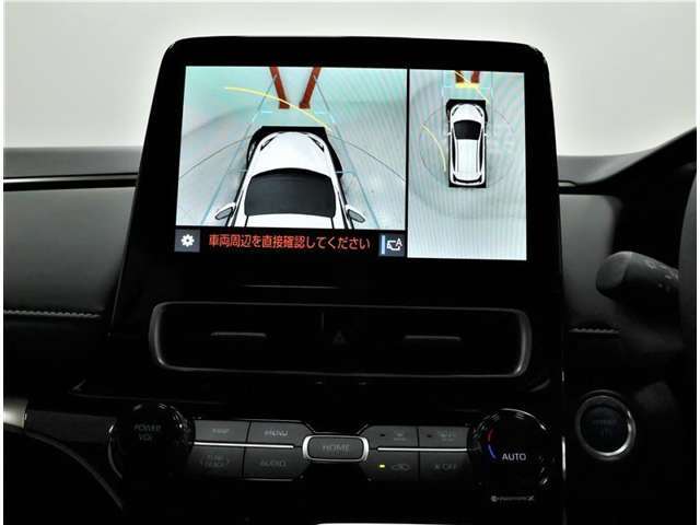 パノラミックビューモニター装備！サイドビュー・車両に取り付けたフロント、サイド、バックカメラの映像を合成して画面上に表示させることで、低速時の運転を補助する装置です。車両本体の取扱書もお読みください。