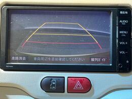 【バックカメラ】駐車時に後方がリアルタイム映像で確認できます。大型商業施設や立体駐車場での駐車時や、夜間のバック時に大活躍！運転スキルに関わらず、今や必須となった装備のひとつです！