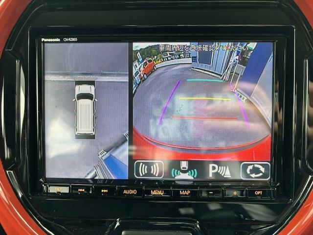 全方位カメラ装備♪車を真上から見下ろしたような状態で確認でき、駐車時に役立ちます☆