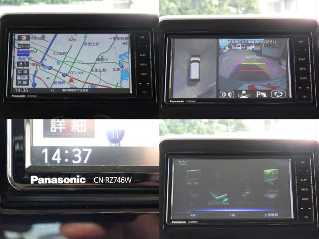 純正メモリーナビ＆全方位カメラ装着済みです！TV視聴やCD・DVD再生、Bluetooth機器接続等、基本的な機能は押さえてます。
