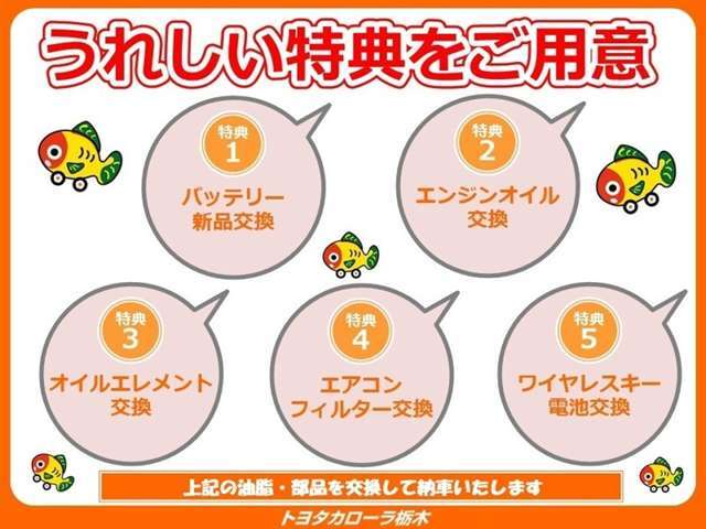 納車の前にこの油脂・部品を交換いたします。安心してお乗りいただけます☆☆