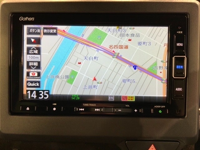 ギャザズナビ搭載です。知らない道も安心ですね！