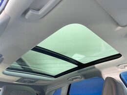 ●パノラマミックガラスルーフ：大迫力のパノラマルーフは、後部座席にまで続いており、開放的な空間をお楽しみいただけます。