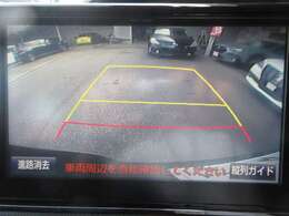 バックが苦手な方は必見！ライン表示付きのバックモニターが障害物を映し出してくれます！