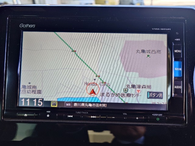 ホンダギャザーズナビVXM185VFIです。インターナビ搭載でルート検索も簡単です。
