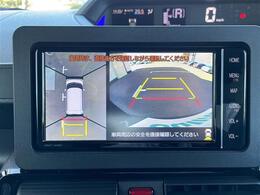 【　アラウンドビューモニター・バックモニター　】真上から見たような映像が流れ、便利かつ大変見やすく安全確認もできます！駐車が苦手な方にもオススメな便利機能です！