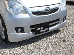 フロント・サイド・リアとエアロを取付けました！フロントとリアは社外（レーシングハマー）の新品スポイラーを純正色塗装後に取付です！