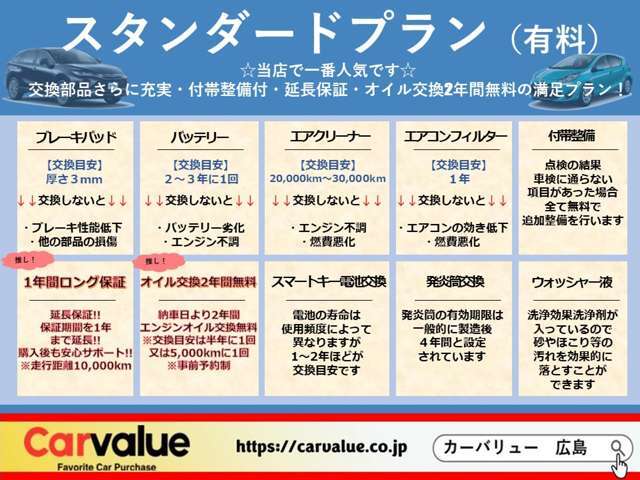 ★スタンダードプラン（有料）★1年間のロング保証付き！これを付けとけば間違いない！※料金等は販売店スタッフまでお問合せ下さい。