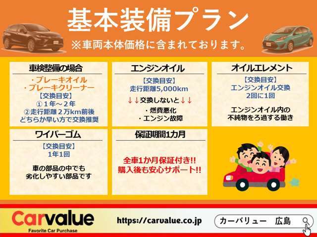 ★基本整備プラン★※車両本体価格に含まれております。1か月保証付き！！