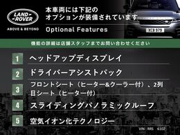 こちらの車両には表記のメーカーオプションが装備・装着されております。