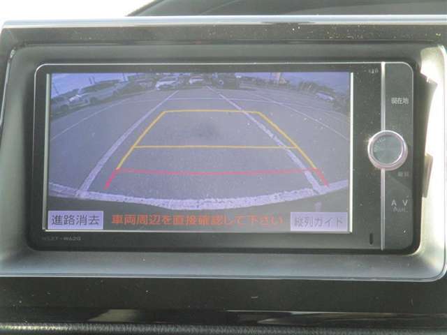 バックカメラ付き♪車庫入れ、バックでの駐車時に後方が見える事での安心感は大きいです☆一度装備したら外せなくなるアイテムです♪