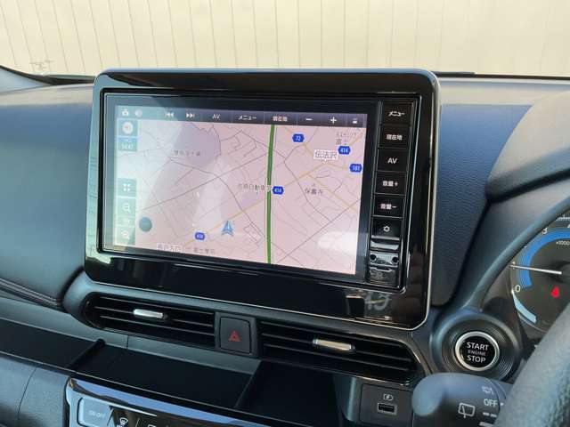 ナビゲーションです。もう道に迷うことも無いかも？是非、遠出や旅行へ！