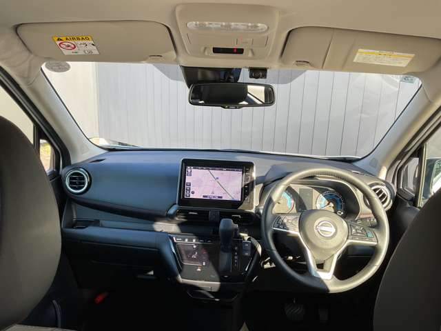 ドライバー目線の画像です。視界も確保されているので、見やすいですよ。