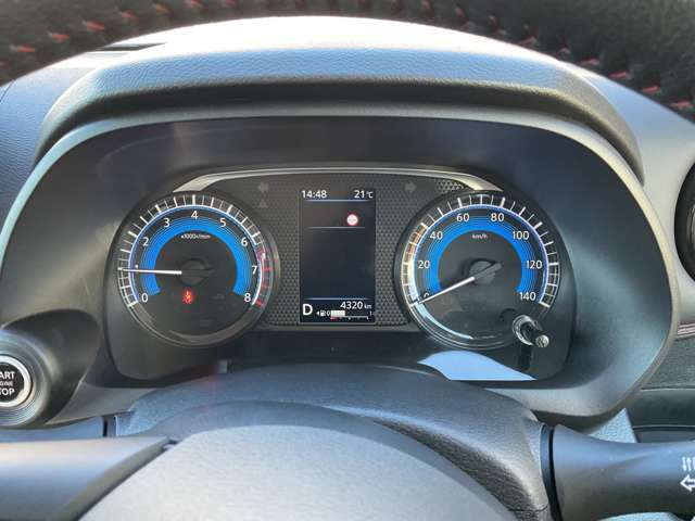 シンプルで見やすいメーターです