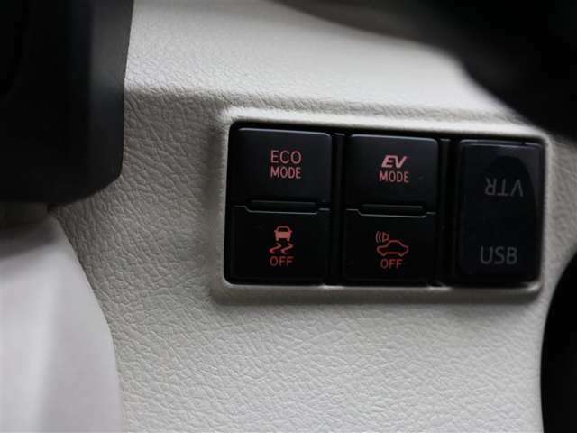 「ECO　MODE」空調制御とアクセル操作に対する駆動力を省エネ化しエコドライブをサポ-ト！★動力を切り替えられる「EVモード切替スイッチ」走行状況に応じて切替ができるんです♪