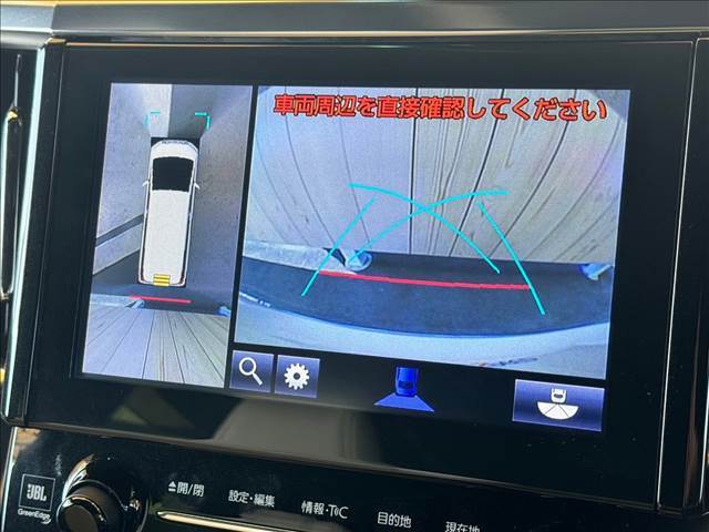 【全周囲モニター】を装備しております。全周囲カメラで危険察知。狭い駐車場でも安心して駐車できますね。