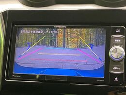 【バックカメラ】駐車時に後方がリアルタイム映像で確認できます。大型商業施設や立体駐車場での駐車時や、夜間のバック時に大活躍！運転スキルに関わらず、今や必須となった装備のひとつです！