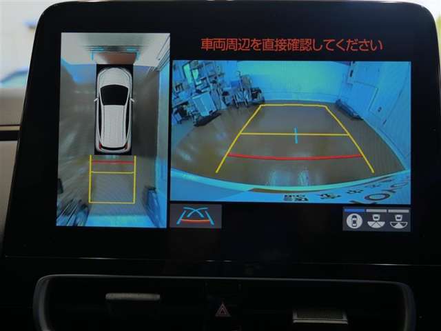 【全周囲カメラ】まるで上から車を見ている様に移ります☆縦列駐車や幅寄せ時に大活躍♪