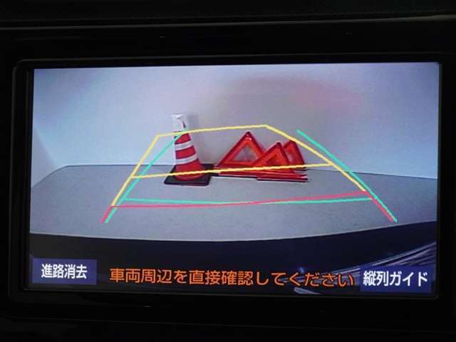 バックガイドモニターを装備してます、車庫入れもラクラクです。
