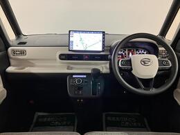 R4年式、走行3.5万km　パールホワイト・レーザーブルーのツートンカラー♪人気のムーヴキャンバスGターボです！9インチナビに全方位カメラ、クルーズコントロールにETCと充実装備で車検整備付ですよ?