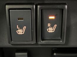 【シートヒーター】寒い日に重宝するシートヒーター！エアコンより早く温まってくれるので寒がりの人も安心ですね♪エアコンの温風は乾燥するから苦手、という方にもをおすすめです。