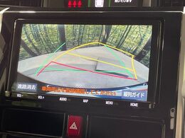 【バックカメラ】駐車時に後方がリアルタイム映像で確認できます。大型商業施設や立体駐車場での駐車時や、夜間のバック時に大活躍！運転スキルに関わらず、今や必須となった装備のひとつです！