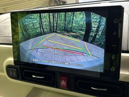 【バックカメラ】駐車時に後方がリアルタイム映像で確認できます。大型商業施設や立体駐車場での駐車時や、夜間のバック時に大活躍！運転スキルに関わらず、今や必須となった装備のひとつです！