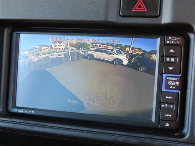 車庫入れもお任せのバックカメラ付き！